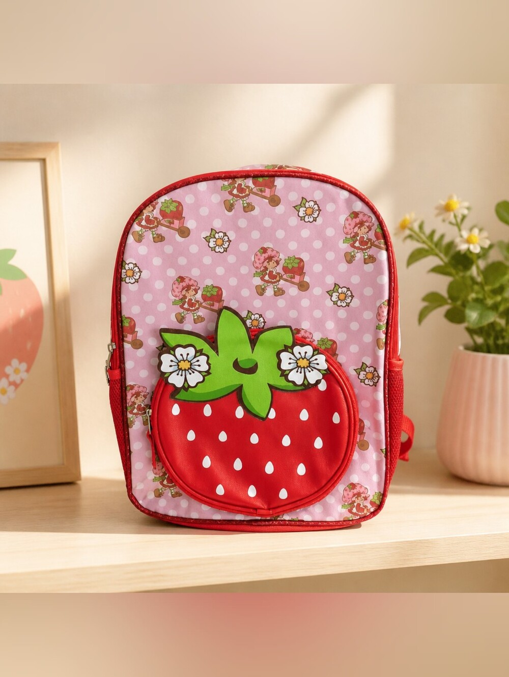 Strawberry Shortcake School Bundle Backpack Pencil Case & Accessories NWT ๐โจ - Picture 4 of 8
